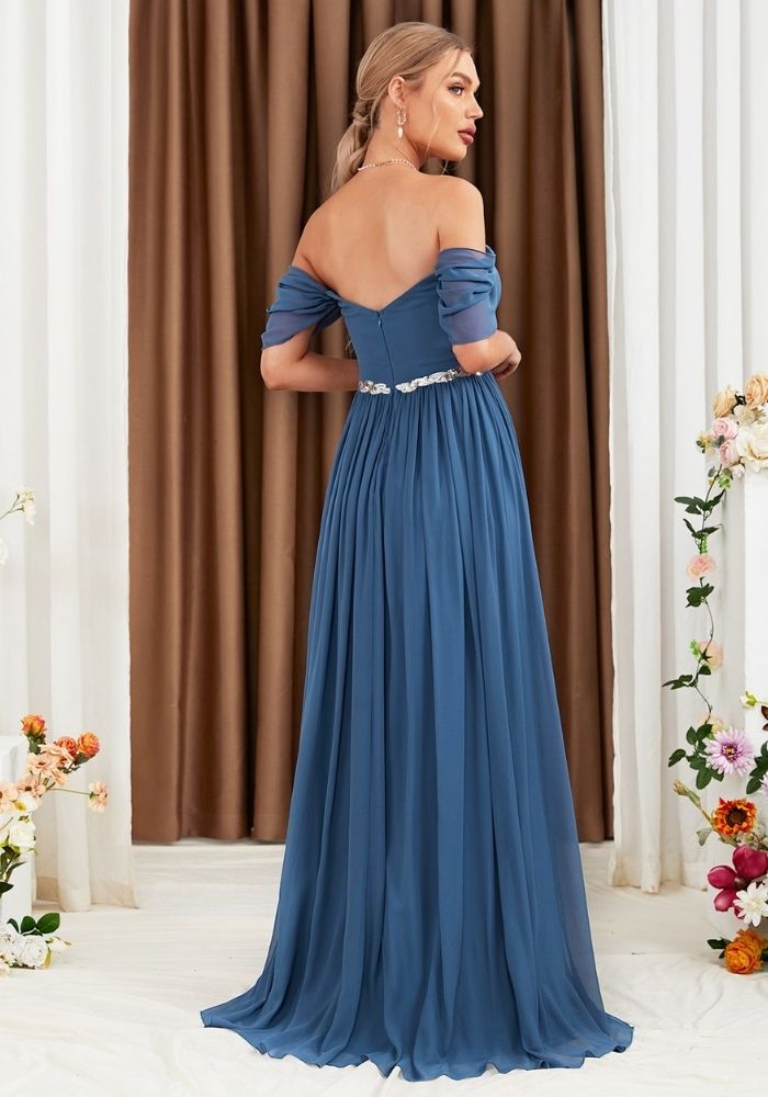 Cocktailkleid Blau Hochzeit