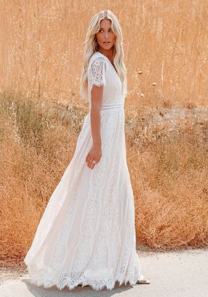 Cocktailkleid für Hochzeit im ländlichen Stil