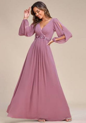 Cocktailkleid für Hochzeit lang violett