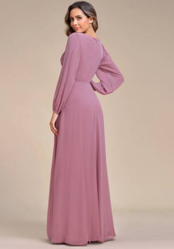 Cocktailkleid für Hochzeit lang violett