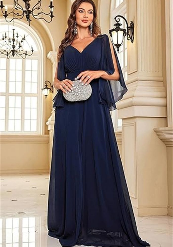 Cocktailkleid für Hochzeit marineblau