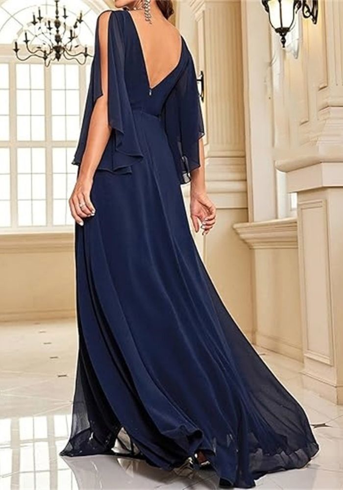 Cocktailkleid für Hochzeit marineblau