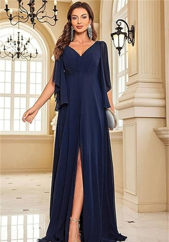 Cocktailkleid für Hochzeit marineblau