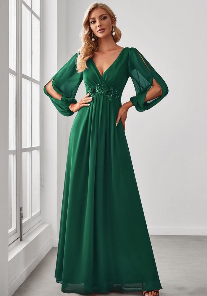 Cocktailkleid Hochzeit grün smaragd