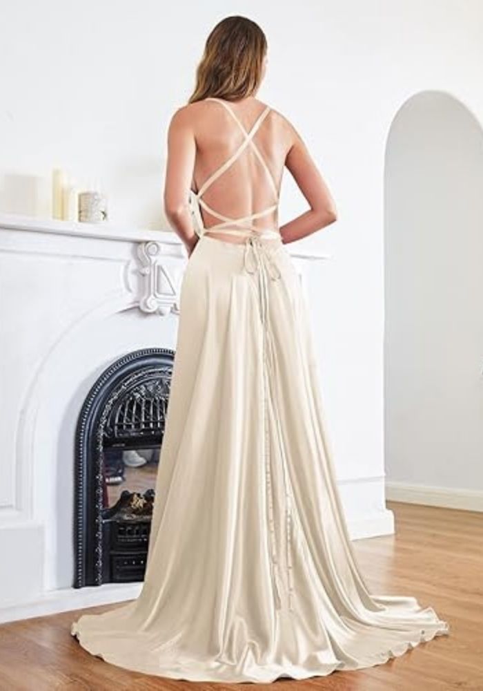 Cocktailkleid Hochzeit Sommer Champagner