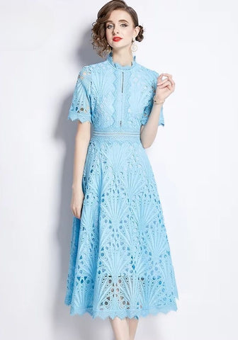 Cocktailkleid Hochzeit Sommer Florale Spitze