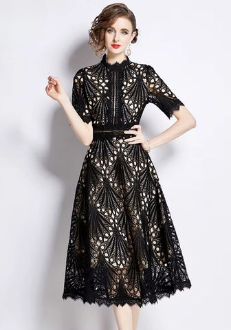 Cocktailkleid Hochzeit Sommer Florale Spitze