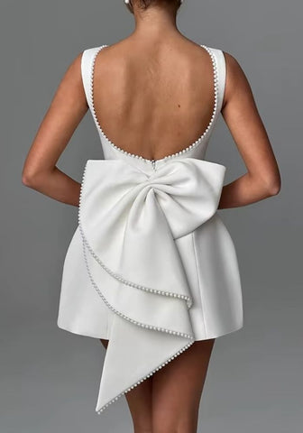 Cocktailkleider für eine Hochzeit Sommer mit Schleife