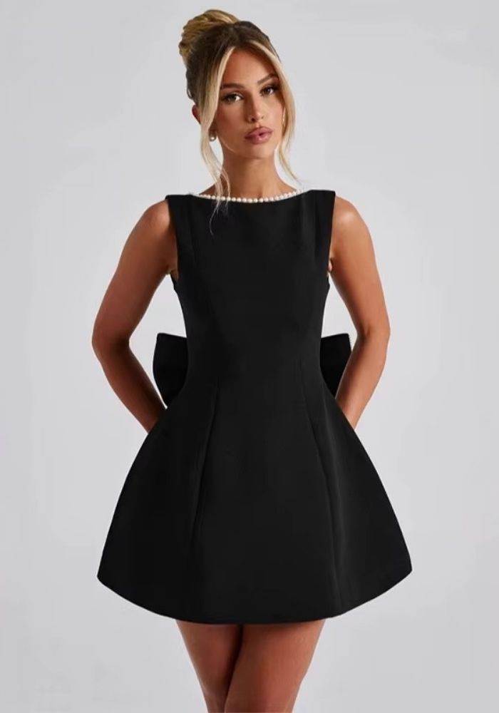 Cocktailkleider für eine Hochzeit Sommer mit Schleife